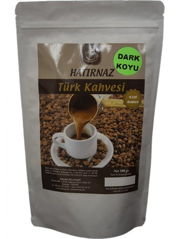 Jukama Hatırnaz Dark ( Koyu ) Türk Kahvesi 500 gr