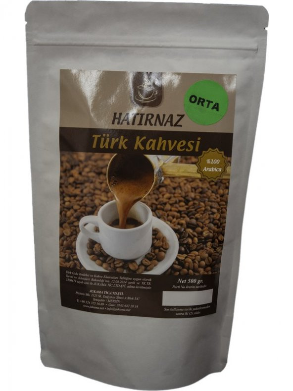 Jukama Hatırnaz Orta kavrulmuş Türk Kahvesi - 500 gr