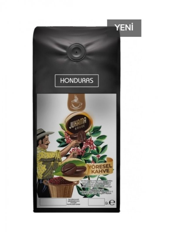 Jukama Honduras Yöresel Ögütülmüş Kahve 500 Gr.