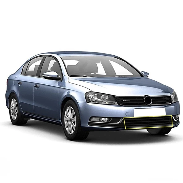 VW Passat B7 2011-14 Ön Tampon Orta Izgara Comfortline Krom 3AA853671A