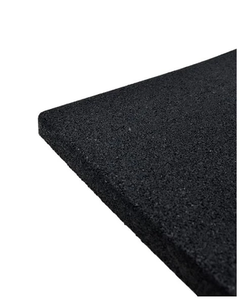 Kauçuk Zemin Kaplama 40x40x2cm 6 Adet TSE Belgeli Siyah - 2
