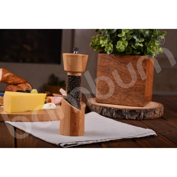 Bambum Varela Şeffaf Tuz-Karabiber Öğütücü B0883 - 2