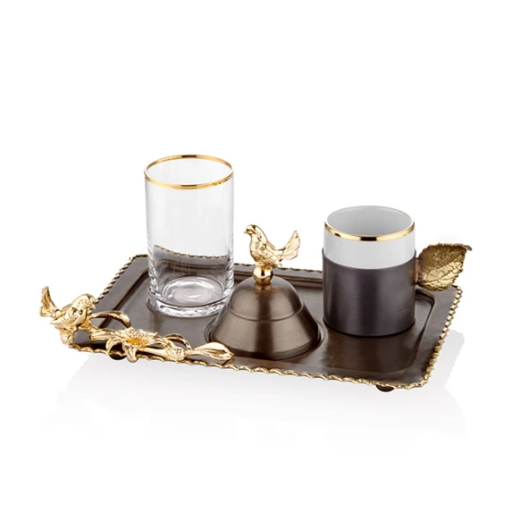 Decorium Ars 6017 Üç Gözlü Dikd.Kahve Servis 21