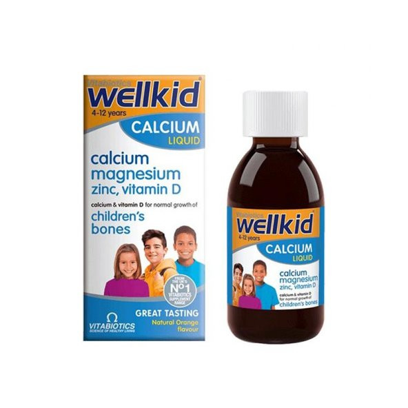 Vitabiotics Wellkid Calcium Liquid Takviye Edici Gıda 150 ml