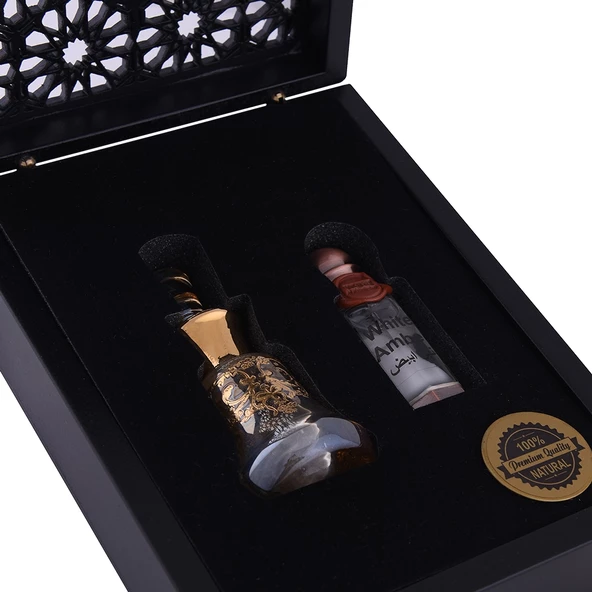 Nusnus White Amber 12 ml Ahşap Kutu Şişe Hediyeli - 2