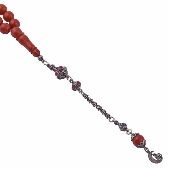 Küre Kesim Katalin Tesbih 9.44 Gr 925 Ayar Gümüş Püsküllü ST 06 - 2