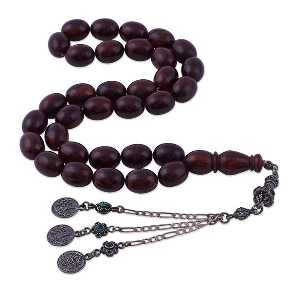 Hareli Katalin Tesbih Osmanlı Tuğralı Püsküllü TBU 46 ürün görseli 1