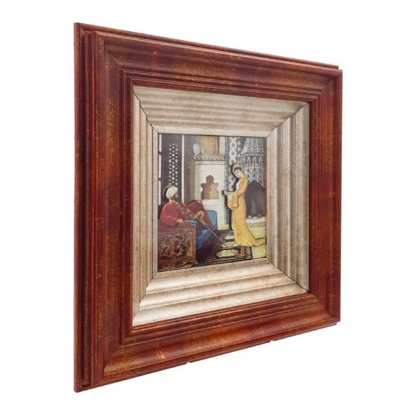 Osman Hamdi Bey Kahve Ocağı 2 Boyutlu Ahşap Tablo - 2