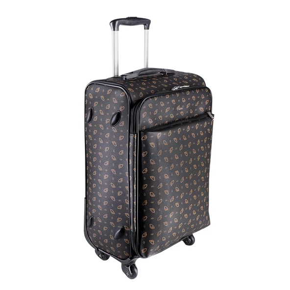 Cantaş CS Baskılı 4 Tekerlekli Kabin Valizi 555012 Siyah - 2