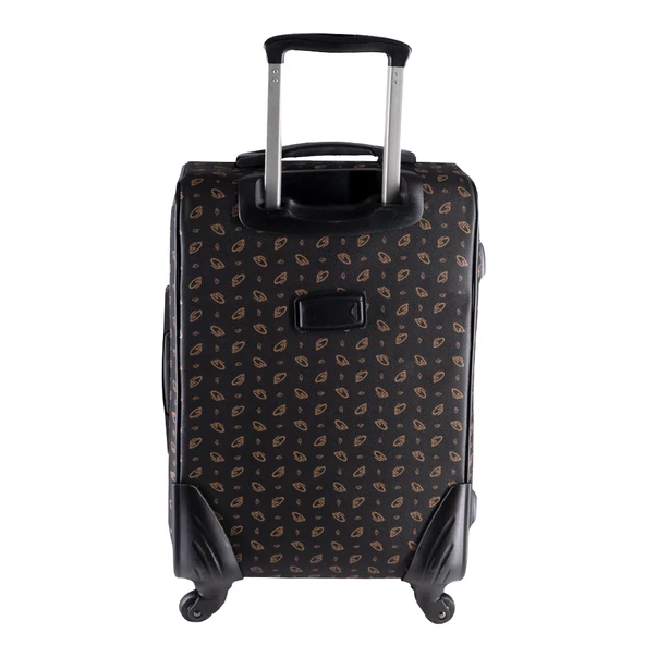 Cantaş CS Baskılı 4 Tekerlekli Kabin Valizi 555012 Siyah - 5