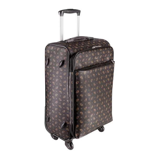 Cantaş CS Baskılı 4 Tekerlekli Kabin Valizi 555012 Kahverengi - 2