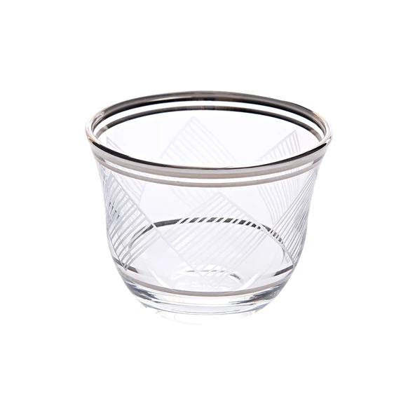 Decorium Mırra Bardağı 6 Prc Karo Platın M00409