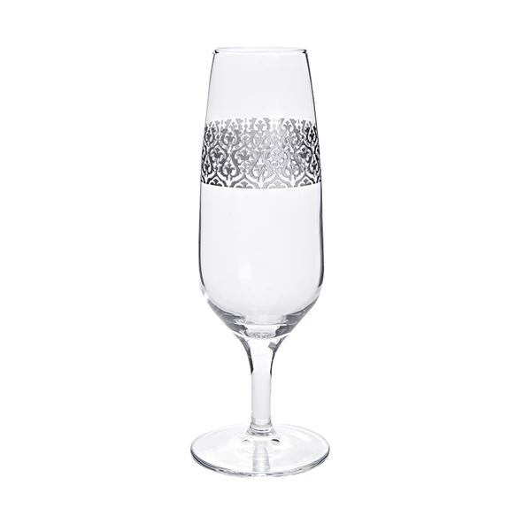 Camhare Sarma Kaftan Platin 6 lı Kadeh Bardak 44475 ürün görseli 1