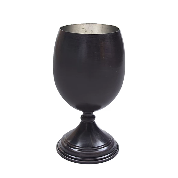 Nusnus Bakır Ayaklı Kadeh Bardak Siyah ürün görseli 1
