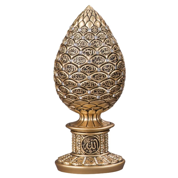 Nakkaş Kozalak Boytu (Küçük Boy  Sarı  Esma-ül Hüsna) ürün görseli 1