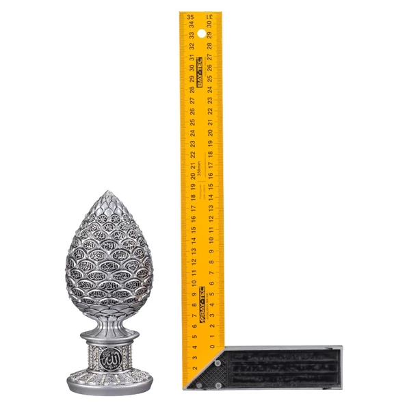 Nakkaş Kozalak Boytu (Orta Boy  Gümüş  Esma-ül Hüsna) - Resim 3