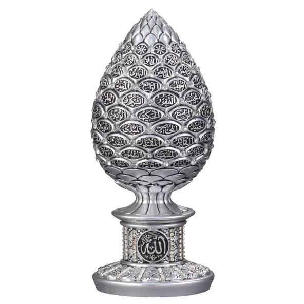 Nakkaş Kozalak Boytu (Orta Boy  Gümüş  Esma-ül Hüsna) - Resim 2