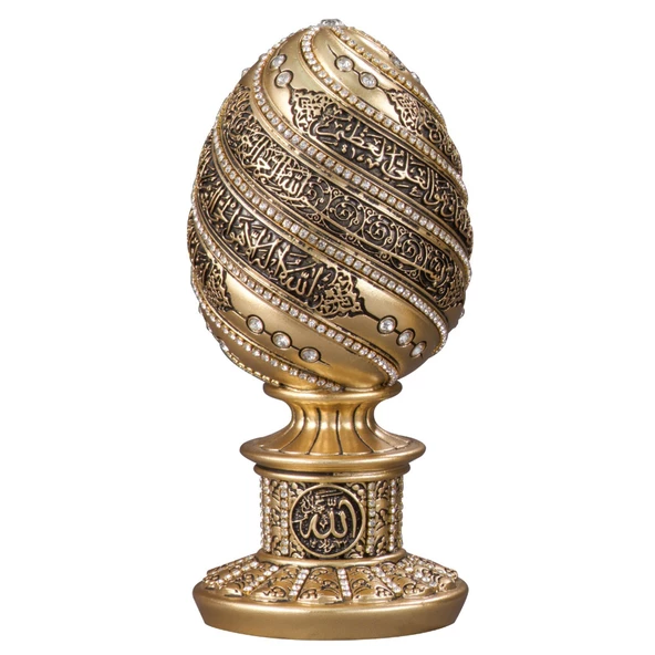 Nakkaş Yumurta Boytu (Küçük Boy  Sarı  Ayet-el Kürsi)