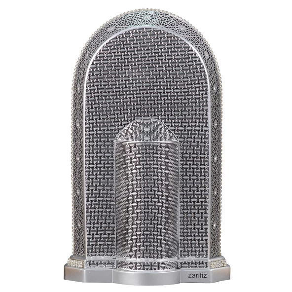 Nakkaş Saatli Mihrap Boytu (Büyük Boy  Gümüş) - Resim 4