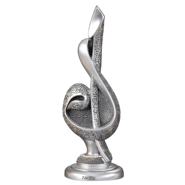 Nakkaş Zarif Elif Vav Boytu (Orta Boy  Gümüş) - 4