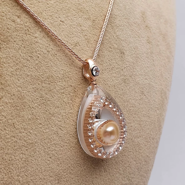 NusPearl012 İnci & Sedef Kolye - 4