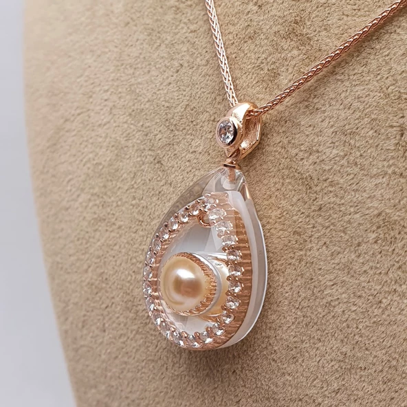 NusPearl012 İnci & Sedef Kolye - 5