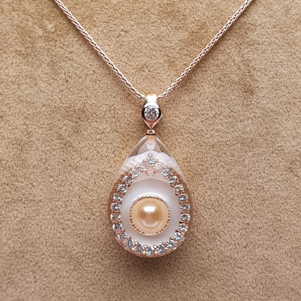 NusPearl012 İnci & Sedef Kolye