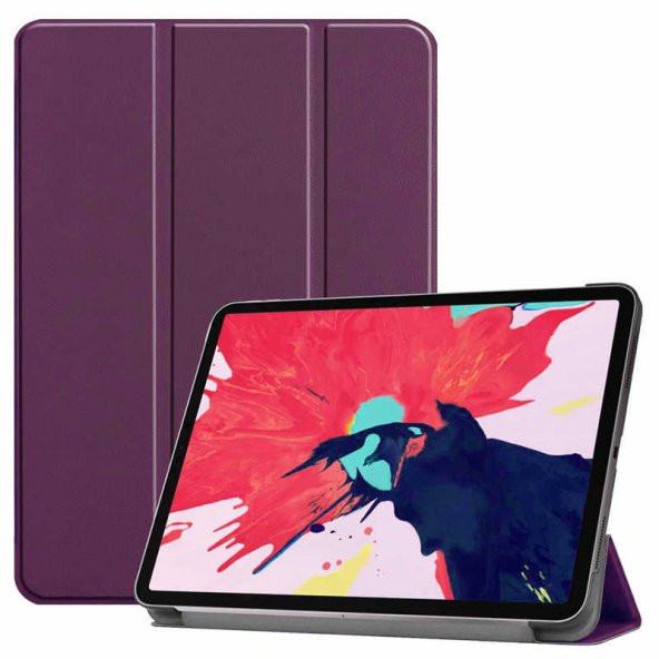 Apple iPad Pro 12.9 Zore Smart Cover Standlı 1-1 Tablet Kılıf