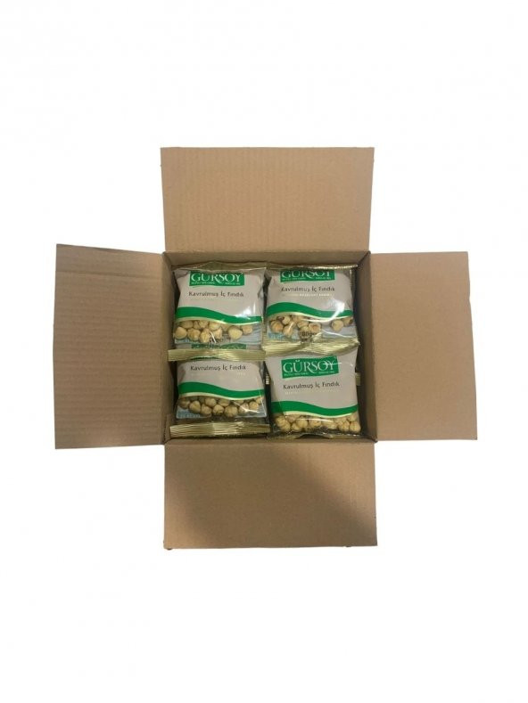 Gürsoy Kavrulmuş İç Fındık 80 G Yastık Paket 1 Koli - 2