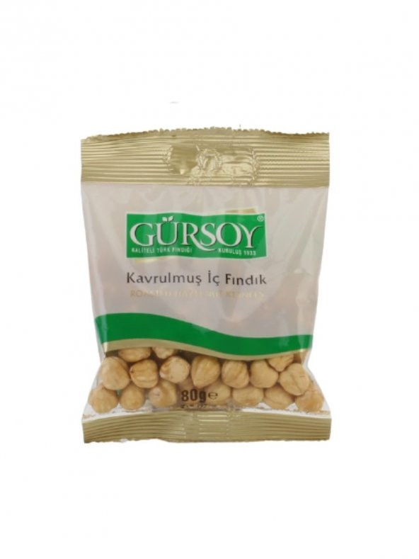Gürsoy Kavrulmuş İç Fındık 80 G Yastık Paket 1 Koli - 3