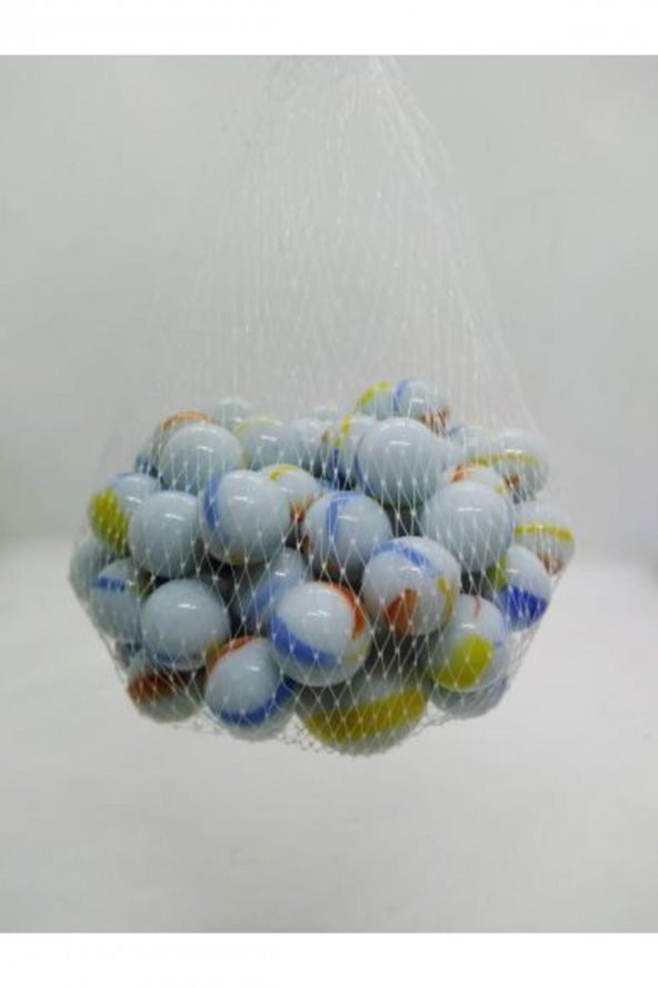 100 Marbles 100 Adet Misket Filede 100lü Misket Bilye Cam Misket - 2