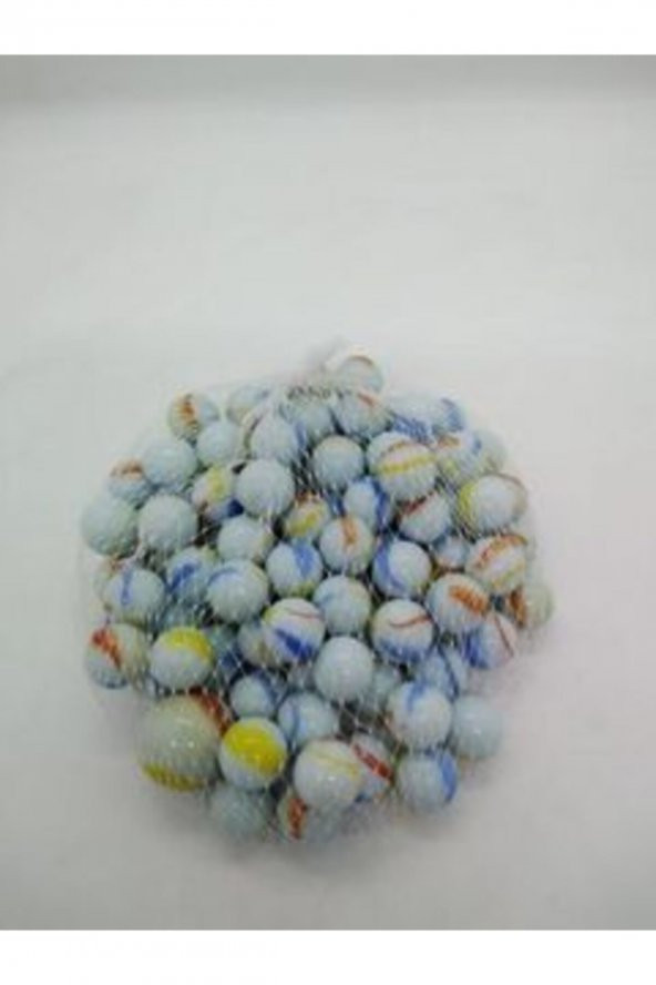 100 Marbles 100 Adet Misket Filede 100lü Misket Bilye Cam Misket - 3