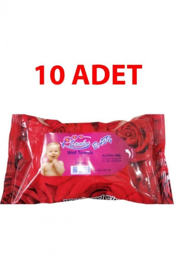 Baby Samba Islak Mendil 64lü - 10 Adet
