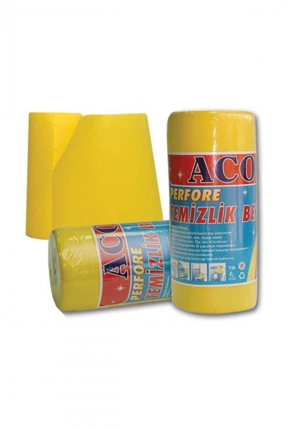 YALÇIN AVM MODA HOME lüx sarı Temizlik Bezi Perforeli 33x27 Cm aacord