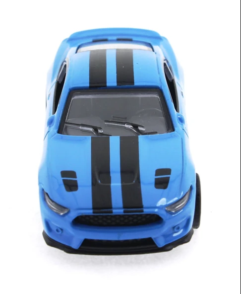 Die Cast Çek Bırak Metal Mavi Spor Araba - 2