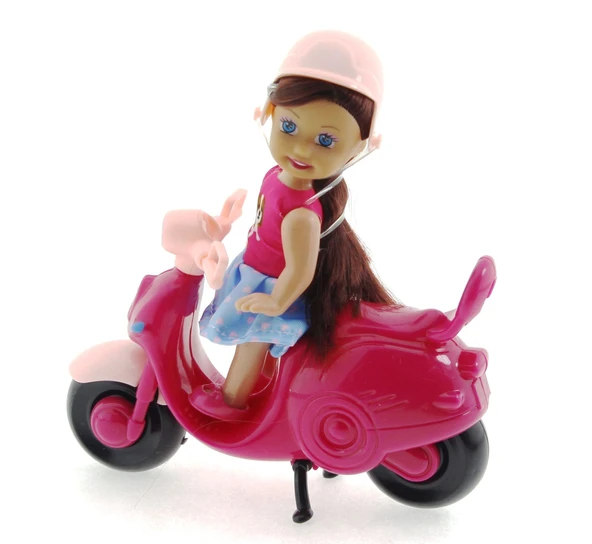 Cute Doll Mini Bebek ve Mor Vespa - 3