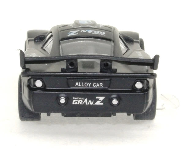 Die Cast Çek Bırak Metal Siyah Yarış Arabası DS - Resim 5