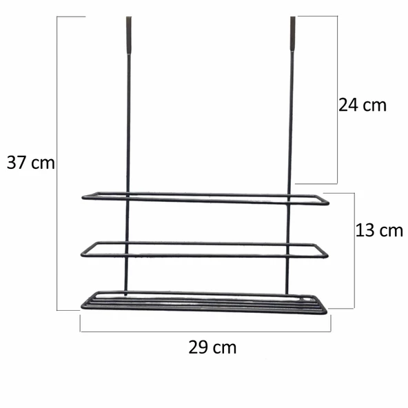 Hometarz Dolap Kapak İçi Düzenleyici Raf Pratik Organizer - 3