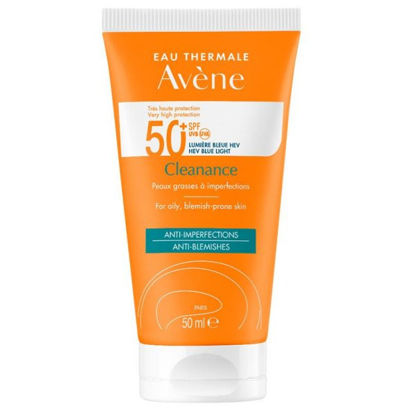 Avene Solaire Cleanance Spf 50+ Yağlı Ciltler İçin Güneş Koruyucu 50 Ml