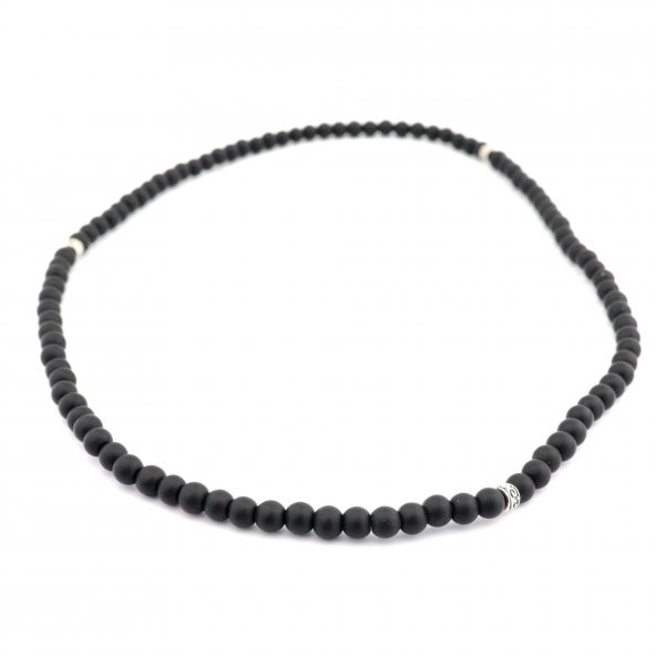 Pigado Mat Oniks Taşlı 99lu Hem Kolye Hem Bileklik Hem Tesbih - 2