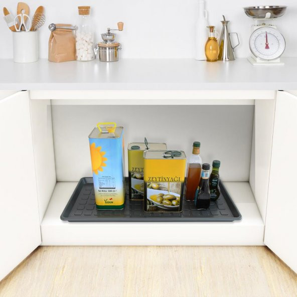 Ayakkabı Tepsisi Gri, 70x35 Cm Saksı Altlığı - 3