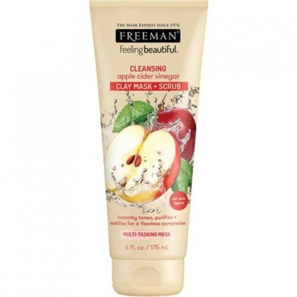 Freeman Elma Sirkeli Köpüklü Kil Maske + Scrub 175 ml