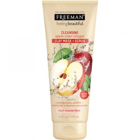 Freeman Elma Sirkeli Köpüklü Kil Maske + Scrub 175 ml - 3