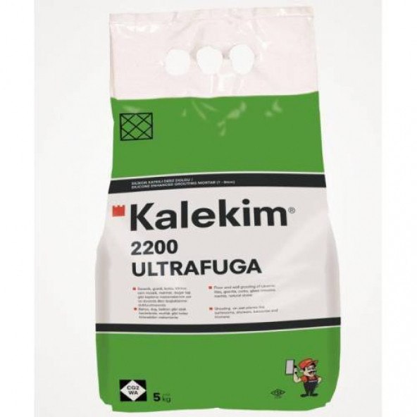 KALEKİM ULTRA FUGA SİLİKONLU - SATEN GRİ 5KG