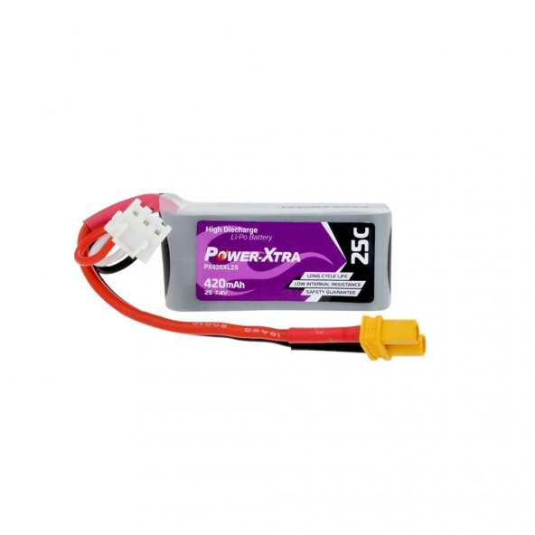 Power-Xtra 7.4v 420ma 2s Lipo Pil - Lipo Batarya 25c