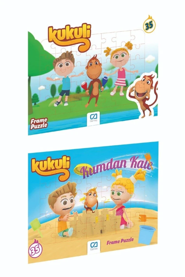 Ca Games Kukuli Frame Puzzle 35 Parça (Karışık Model 1 Adet)