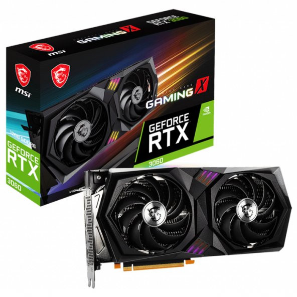 MSI GEFORCE RTX 3060 GAMING X 12G 12GB GDDR6 HDMI DP 192BİT - 1