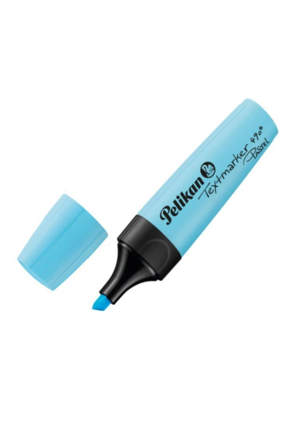 Pelikan Fosforlu Kalem Pastel Mavi (10 Lu Paket) - Resim 2