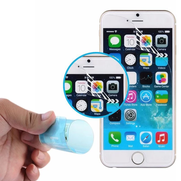 Gpack Apple iPhone SE 2022 Kılıf Gard Nitro Şeffaf SilikonNano Glass - 4