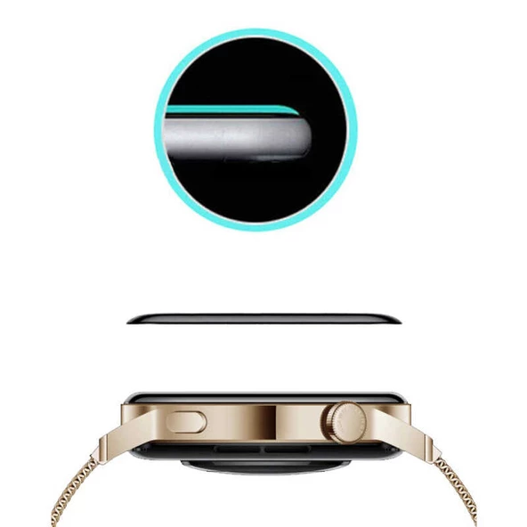 Gpack Huawei Watch GT 3 46mm Ppma Ekran Koruma Siyah - 2